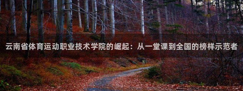 欧亿体育官方集团官网：云南省体育运动职业技术学院的崛