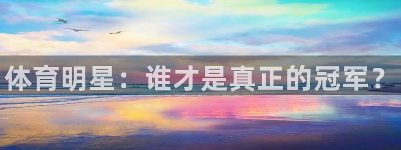 欧亿体育官方正版app集团官网网址：体育明星：谁才是真正的冠